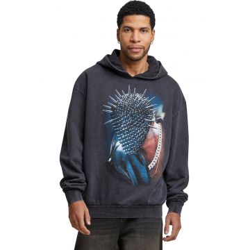 Hanorac unisex supradimensionat cu imprimeu