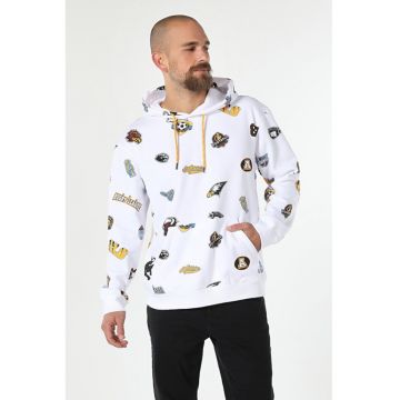 Swater / Bluza De Barbati Alb rugby