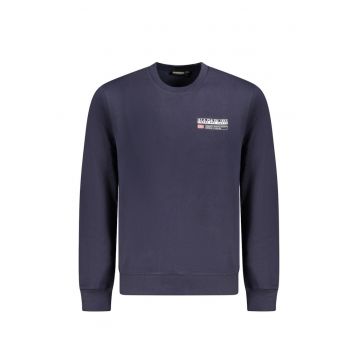 Bluza barbati - cu mini logo - Regular fit - Bleumarin -