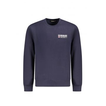 Bluza barbati - cu mini logo - Regular fit - Bleumarin -