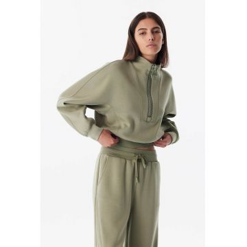Bluza de trening cu fermoar scurt