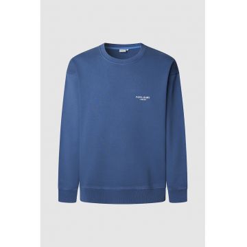Bluza de trening cu imprimeu grafic si decolteu la baza gatului