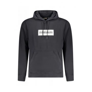Hanorac barbati - cu imprimeu cu logo - Regular fit -  Negru