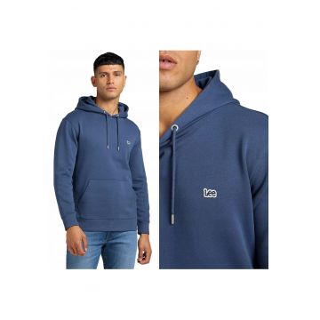 Hanorac Barbati -  Plain Hoodie - Nepermis - Regular Fit - 2 Buzunare - 100% Bumbac - Confortabil - Stilat - Ideal Pentru Zi Cu Zi - Marimea M - Bleumarin