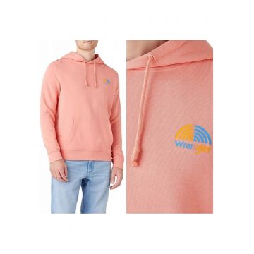 Hanorac Barbati -  Rainbow Hoodie - Nepermis - Regular Fit - 2 Buzunare - 100% Bumbac - Confortabil - Stilat - Durabil - Respirabil - Ideal Pentru Zi Cu Zi - Marimea L - Portocaliu