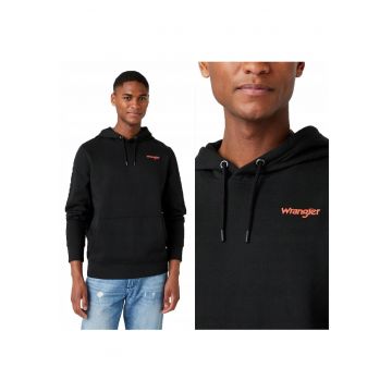 Hanorac Barbati -  Vibrations Hoody - Nepermis - Cu Gluga - Regular Fit - 2 Buzunare - 100% Bumbac - Confortabil - Stilat - Durabil - Ideal Pentru Zi Cu Zi - Marimea L - Negru