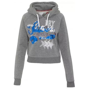 Hanorac cu logo din paiete -