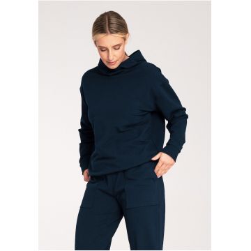 Hanorac dama -  M1034 - bleumarin - bumbac
