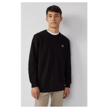 Bluza barbati - cu decolteu la baza gatului - logo - Negru -