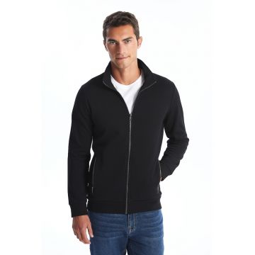 Bluza de trening cu buzunare laterale si fermoar