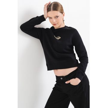 Bluza de trening cu decolteu la baza gatului