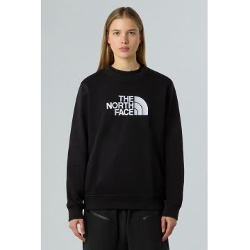 Bluza de trening cu decolteu la baza gatului si logo Drew Peak
