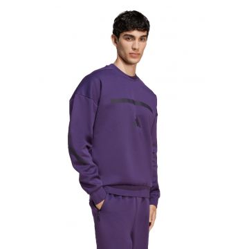 Bluza de trening cu decolteu la baza gatului si maneci cazute Z.N.E.