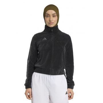 Bluza de trening cu fermoar si imprimeu logo