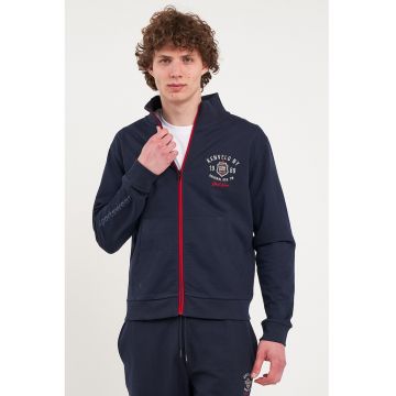 Bluza de trening cu fermoar si logo