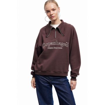 Bluza de trening cu guler inalt