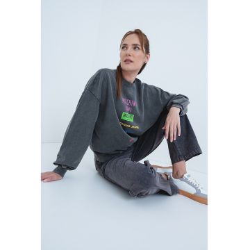 Bluza de trening cu imprimeu logo