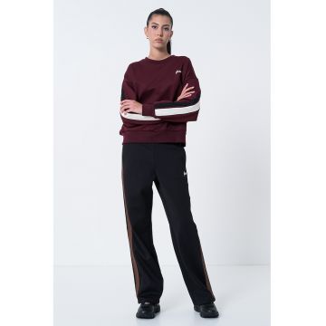 Bluza de trening cu insertii contrastante