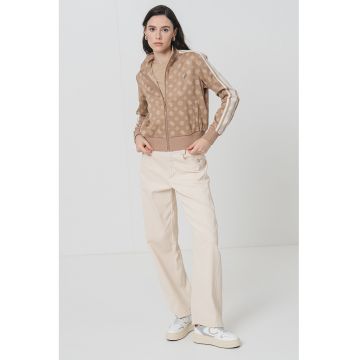 Bluza de trening cu monograma si fermoar