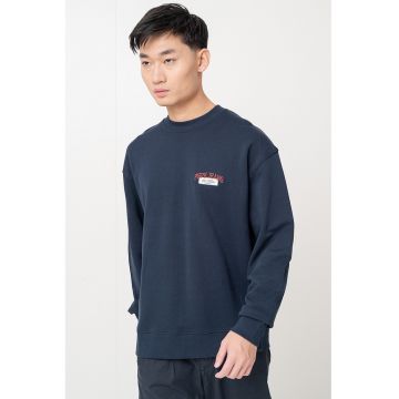 Bluza de trening de bumbac cu decolteu la baza gatului