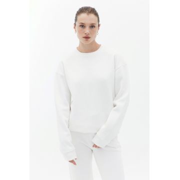 Bluza de trening din amestec de bumbac cu croiala lejera