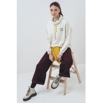 Bluza de trening din amestec de bumbac cu logo