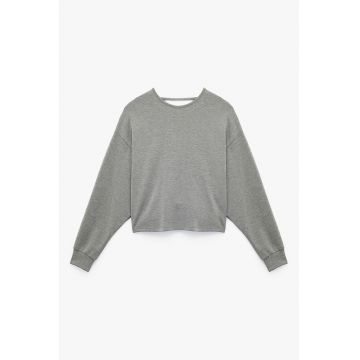 Bluza de trening din amestec de modal cu decolteu adanc pe spate