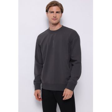 Bluza de trening din bumbac cu croiala lejera