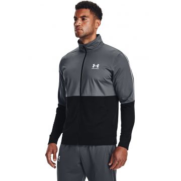 Bluza de trening din material pique si fermoar - pentru fitness