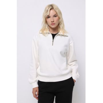 Bluza de trening lejera cu fenta cu fermoar