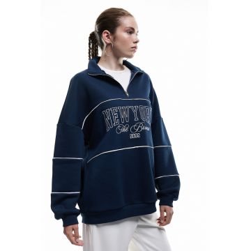 Bluza de trening lejera cu fermoar scurt