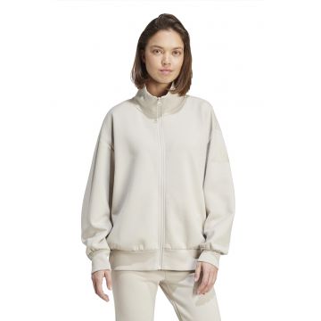 Bluza de trening lejera din amestec de modal cu fermoar si buzunare