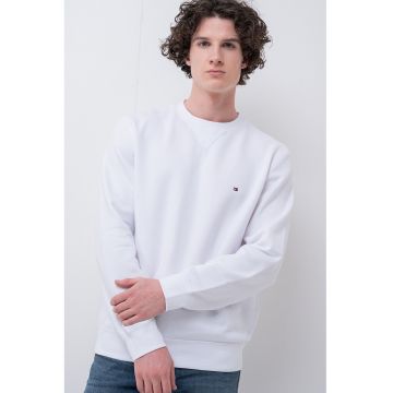 Bluza de trening regular fit cu decolteu la baza gatului