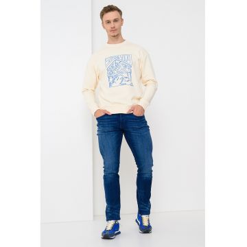 Bluza de trening relaxed fit din bumbac