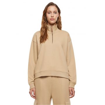Bluza de trening uni din amestec de bumbac