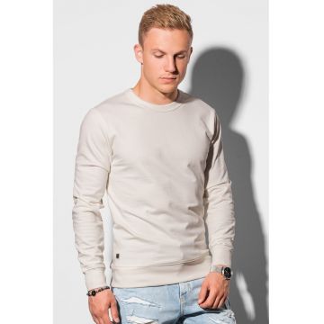Bluza sport cu decolteu la baza gatului si terminatii striate - Crem - Bluza sport cu decolteu la baza gatului si terminatii striate - Crem -