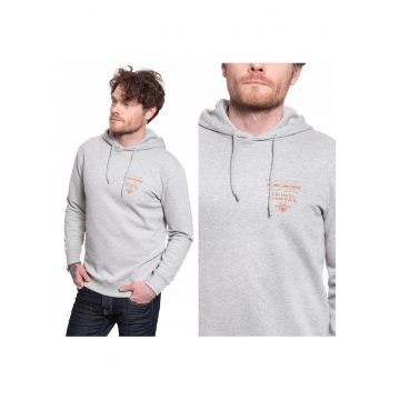 Hanorac barbati -  Seasonal Logo Hoodie - gri - XL - 1 buzunar