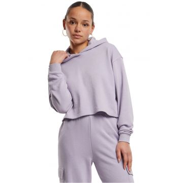 Hanorac crop cu maneci cazute