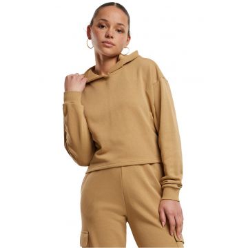 Hanorac crop cu maneci cazute