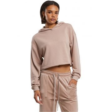 Hanorac crop cu maneci cazute