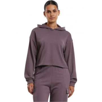 Hanorac crop cu maneci cazute