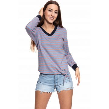 Hanorac Dama -  Bea V Fancy - Marime S - Bumbac - Maneca Lunga - Regular Fit - Decolteu In V - High-Quality - Multicolor