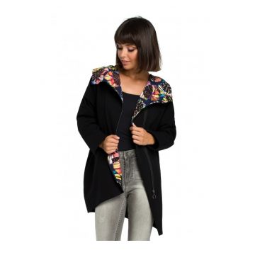 Hanorac dama - Bumbac/Elastan - Negru