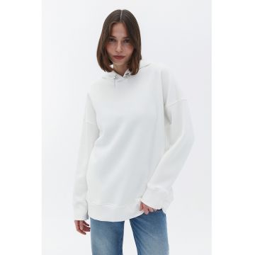 Hanorac supradimensionat cu model uni