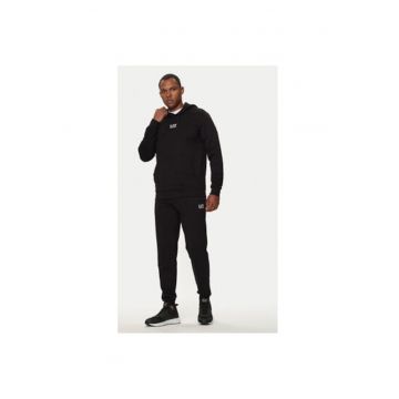 Hanorc barbati Ea7 Emporio Armani - 8NPM32 PJVRZ - Bumbac - Negru