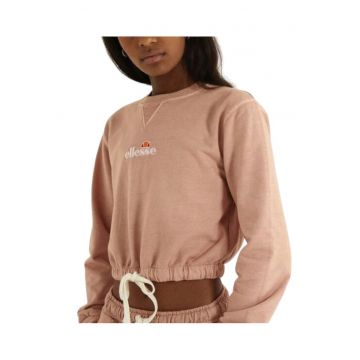 Bluza de trening crop cu terminatie ajustabila -