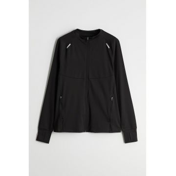 Bluza de trening cu buzunare cu fermoar