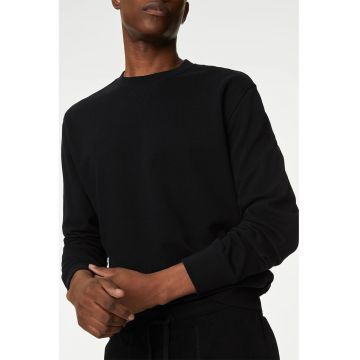 Bluza de trening cu decolteu la baza gatului