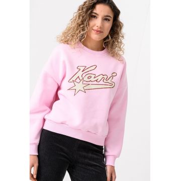 Bluza de trening cu decolteu la baza gatului si maneci cazute Varsity Star