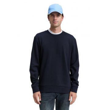 Bluza de trening cu decolteu la baza gatului si model uni